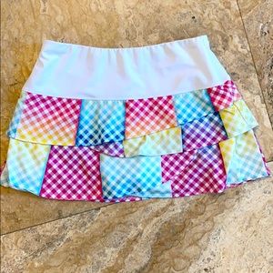 Lucky in love tennis skirt with built in shorts.